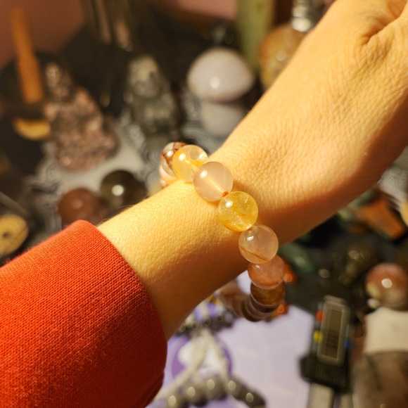 Fire quartz bracelet (10mm) - Picture 5 of 6